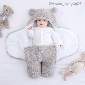 Pajamas Soft newborn baby packaging blanket baby sleep bag envelope suitable for newborn sleep bags cotton thick cocoons suitable for infants aged 0-9 months Z230811