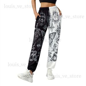 Kobiety Boho Hippie Hapi Harem Pants High Smocked Talia Drukowane patchwork dresowe od 90. GOTH BUGGY Casualne spodnie T230810