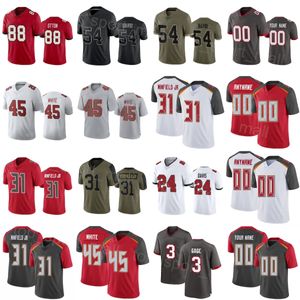 Wholesale Man Woman Youth Football 3 Russell Gage Jersey 88 Cade Otton 54 Lavonte David 45 Devin White 31 Antoine Winfield Jr 24 Carlton Davis III Turn Back The Clock Sti