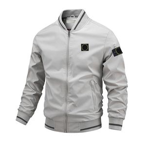2023 Casual Jacket Mäns höst och vinter Varma enkla avslappnade löst trend slitage Solid Color Design utomhus Stenrockkläder
