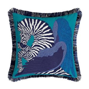 Animal World Print Sofa Pillow Case Home Room Pillow Hülle Kissenabdeckung kurze Samtstoffe werfen Kissenbezüge Home Sofa dekorativ315i