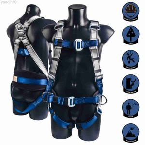 Rock Protection Top Quality Professional Harnesses Rock Climbing High altitude protection Full Body Safety Belt Anti Fall Protective Gear HKD230810