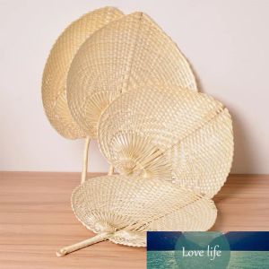 Peach Shaped Bamboo Fan Creative Hand Summer Cooling Wooden Handmade Decorative Woven Party Diy Weddin Fans China Supplies