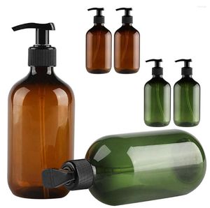 Storage Bottles 2PCS 300ml Cosmetic PET Transparent Empty Shampoo Lotion Container Plastic Packaging With Dispenser Bottle