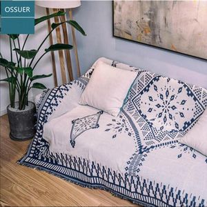 Ковры многофункциональный килим диван одеяло Геометрический рисунок гостиная спальня коврик мягкий ковер