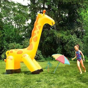 220CM Summer Home PVC Animal Sprinkle Water Park Inflatable Outdoor Beach Toy Children Play Water Spray Water Toys