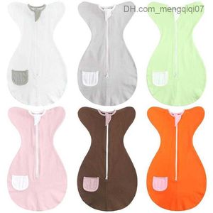 Pajamas 2022 Newborn baby sleeping bag carrying bag shockproof Swaddle blanket zipper sleeping bag baby cotton pajamas Z230811