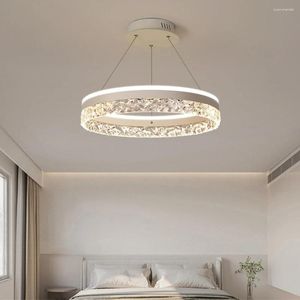 Chandeliers Minimalist Led Lights Chandelier For Dining Room Decor Bedroom Lustre Ceiling Lamp Acrylic Pendant Indoor Home Decoration