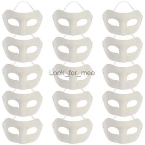 15pcs DIY Paintable Blank Mask Paper Art Masks DIY Blank Masks DIY Painting Masks for Masquerade Cosplay Party HKD230810