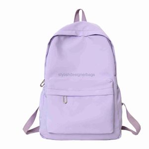 Stil çok yönlü ve minimalist düz renk kadınlar için Japonya Güney Moda Leisure Lisesi Erkek Kirliğe Dayanıklı Öğrenci BackpackstylishDesignerbags