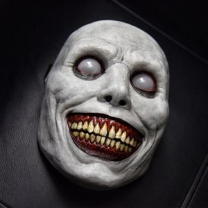 Imprezy maski przerażające maska ​​na Halloween uśmiechnięta demony horror maska ​​zła cosplay rekwizytów impreza maskarada Halloweenowa maska ​​odzież akcesoria 230810