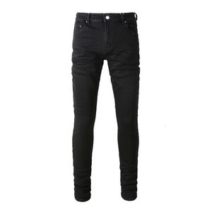 Jeans para hombre Llegadas Negro desgastado Slim Fit Regular Blank Streetwear Estilo de moda Llano Super Skinny High Stretch Ripped 230809