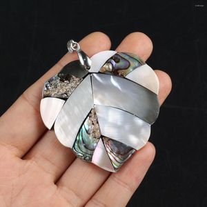 Kolye Kolye Kolye Doğal İnci Morun Annesi Mücevher Yapma DIY aksesuarı için Kalp Şeklinde