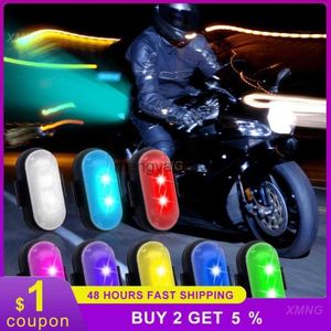 Cykelbelysning Flash Lamp 8 Färgkoppling Universal Flash Light Motorcykel Flash Lantern Wireless Remote Control Aircraft Lights HKD230810