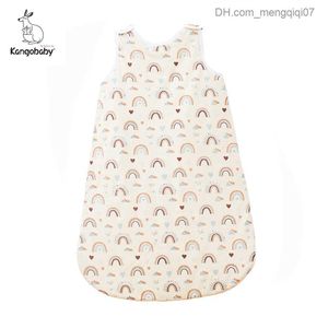 Piżama kangobaby #My miękka życie # Autumn zagęszczona bawełniana ciepła dziecko torba piżama unisex kopnięcie odporne na nowonarodzone piżamę Z230811