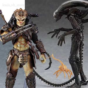 Figma SP 108 Alien 109 Predator 2 Action Figuretakayuki Takeya Arrange Concrete Jungle Scarface Figure PVC Коллективная модель Toy T230810