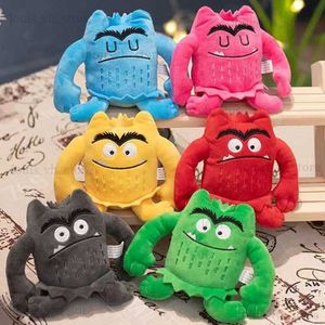 6st Color Monster Plush Toys The Color Monster fyllda känslor färg Monster Doll Colorful Monster of Color Emotions T230810