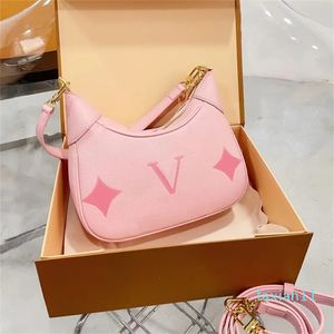 Kadın hobos omuz çantaları tasarımcı çanta çiçek crossbody çanta küçük tote moda cüzdan deri