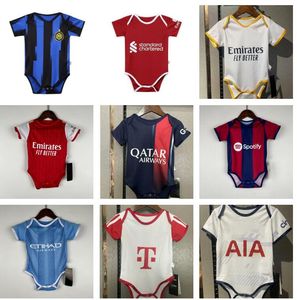 LEWANDOWSKI Baby Baby Soccer Jerseys KANE SON S MBAPPE IBRAHIMOVIC Real Madrids BELLINGHAM ODEGAARD SAKA Kids 2023 2024 Maillot Foot Football Shirt