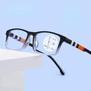 Solglasögon Progressiv multifokala läsglasögon män TR90 anti Blue Light Presbyopic Women Optical Farsighted Eyewear 1.0 till 4.0