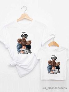 Family Matching Outfits Women Love Kid Child Spring Short Sleeve Clothing Summer Family Matching Outfits Mom Mama Mother Tshirt Tee T-shirt Clothes R230810