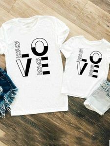 Passende Familien-Outfits für Damen, Mädchen, Jungen, passende Familien-Outfits, Liebe, neuer süßer 90er-Jahre-Trend, Kind, Kind, Sommer, Mama, Mama, T-Shirt, T-Shirt, T-Shirt, Kleidung, Kleidung