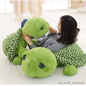 Pluszowe pluszowe zwierzęta 20 cm Big Eyes Turtle Plush Army Green Turtle Animal Doll Plush Baby Dzieci urodziny Prezent Świąteczny Pluszowa zabawka R230810