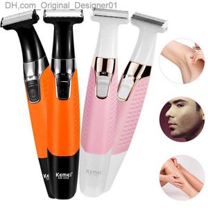 Electric beard trimmer hair trimmer USB rechargeable shaver suitable for male and female professionals Epilator single blade beard trimmer shaver Z230811