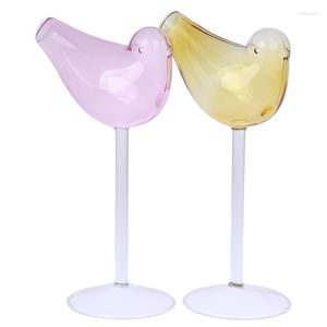 Wine Glasses Bird Glass Transparent Bird-Shaped Cocktail Lead-Free High Shelf Cup Bar Drinkware