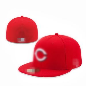 Moda Reds C Carta Baseball Caps Homens Mulheres Visor Dad