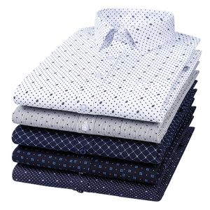 Camisas Masculinas Mans Iron Free Easy Care Manga Longa Chemise Homme para Homens Roupas Masculinas Camisas de Escritório de Trabalho Branco 230809