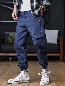 Men's Jeans Spring Summer Cargo Plus Size Denim Pants Men Streetwear Black Joggers Harem Jean Trousers 6XL 7XL 8XL