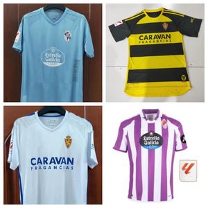 2023 2024 Real Zaragoza Celta Soccer Jerseys Negredo Camisetas de Futbol Lozano Alex Bermejo Cala Camiseta 23 24 Men Kids Kit Sobrino Cadiz Football Shirts