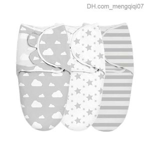 Pyjamas Swaddle filt Baby Girl Boy Easy Justerbar 3 Pack Infant Sleep Bag Package Neonatal Baby (0-3 månader) Z230811