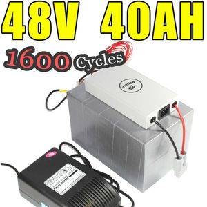 48 V 40AH LifePo4 Bateria do elektrycznego pakietu akumulatora rowerowego EBIKE 2000W