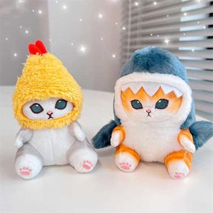 Animali di peluche ripieni 13CM Squalo Gatto Peluche Gamberetti fritti Gatto Peluche Ciondolo bambola di peluche Portachiavi Camera Borsa per auto Decorazione Portachiavi