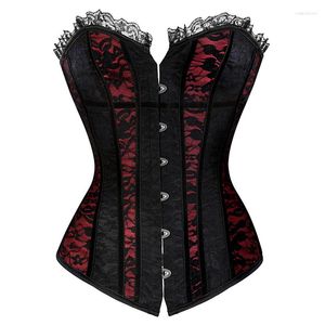 Bälten 2023 Fashion Trend Women's Corset Front Buckles Off Shoulder Vintage Sexig underkläder Body Shaping Tight Tops Cummerbund For Female