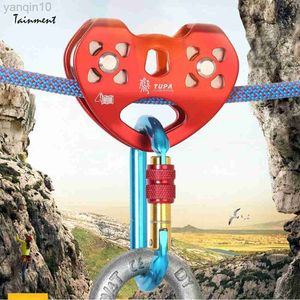 Rock Protection Professional Climbers Ropeway Double Slide Zipline High-Altitude Outdoor Transportation Ropeway Remskivor Rockklättringstillbehör HKD230810