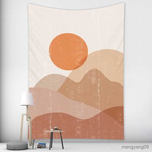 Tapisserier Enkelt och färskt vägg Tapestry Hippie Bedroom Home Decoration Tapestry Bohemian Decorative Yoga Madrass Sheet R230810