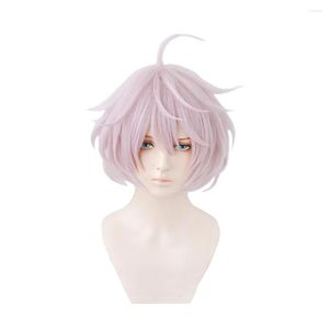 Аниме костюмы Senju Kawaragi Cosplay Wig Tokyo Revengers Purple Pin