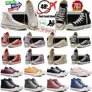 1970-talets sneakers Womens Mens Platform Classic Chuck 70 Taylor Wholesale Low High White Black Sneaker Canvas 35-46
