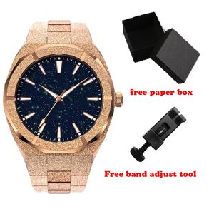 Wristwatches Paul Rich Style All Stainless Steel 5ATM Waterproof Luminous Hands Men Frosted Watch 230809