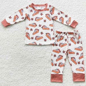 Boutique Kids Pyjamas Fall Winter Long Sleeve Boys Sleepwear Girls Nightwear Set Halloween Thanksgiving Boy Pyjama outfit Ny