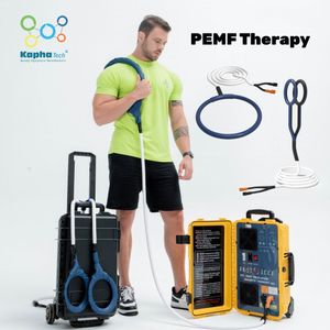 PMST LOOP Magnawave Machine PEMF Therapy with Trolley Device for Humans 6000GS Butterfly Handles