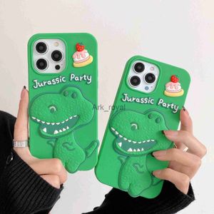 Handyfälle grünes Dinosaurier iPhone 13Promax Telefonhülle Apple 14 Silikon 12Promax Soft Cartoon 11 niedlich J230810