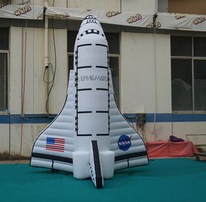 7色のLEDライトインフレータブルスペーススペースシャトルスペースベヒクルを備えた卸売高広告インフレータブル新しい広告