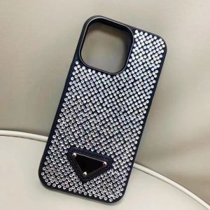 علبة الهاتف الفاخرة Glitter iPhone Cases 14 Pro Max Case 13 12 مصمم أزياء متألقة Rhinestone Diamond مرصعة بالجواهر ثلاثية الأبعاد