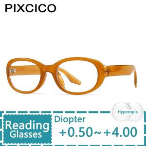نظارات القراءة R55869 نظارات القراءة للرجال للجنسين العلامة التجارية البيضاوية الفاخرة النظارات الكبيرة للوصفات للسيدات ديوبتر 230809
