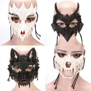 Halloween Party Masks Japanese writer cos animal horror anime props mask tiger dragon god yasha tiangou costume mask wholesale