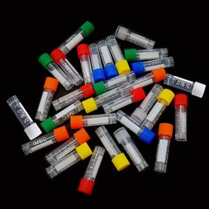 100 PCS 1.8ml Science Lab Micro Centrifuge Tubes Sample Vials Collection Tubes Clear Plastic Test Tubes Cryo tube